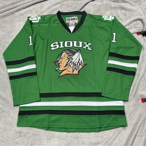 Zach Parise #11 Fighting Sioux Hockey Jersey Mens 3XL North Dakota Stitched